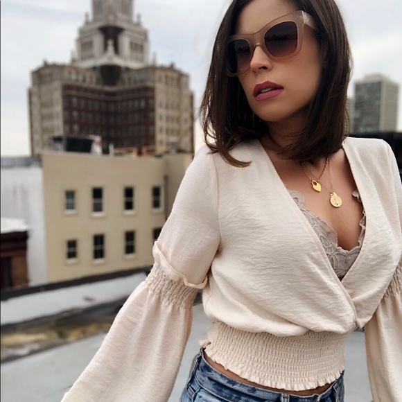 🆕Remy Nude Matte Lucite Oversized Sunglasses - Picture 8 of 8